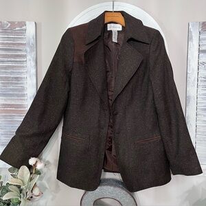 Liz Claiborne  Brown Blazer Womens Sz 10